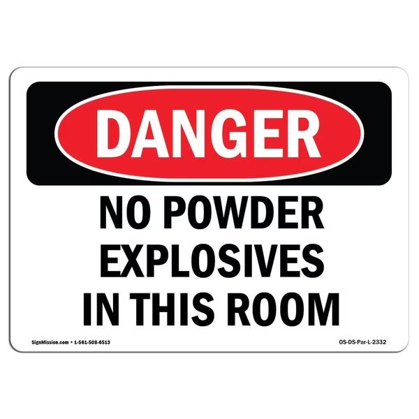 Safety Sign, OSHA Danger, 7
